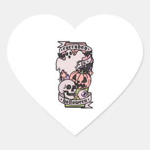 Sticker Cœur Halloween tous les jours