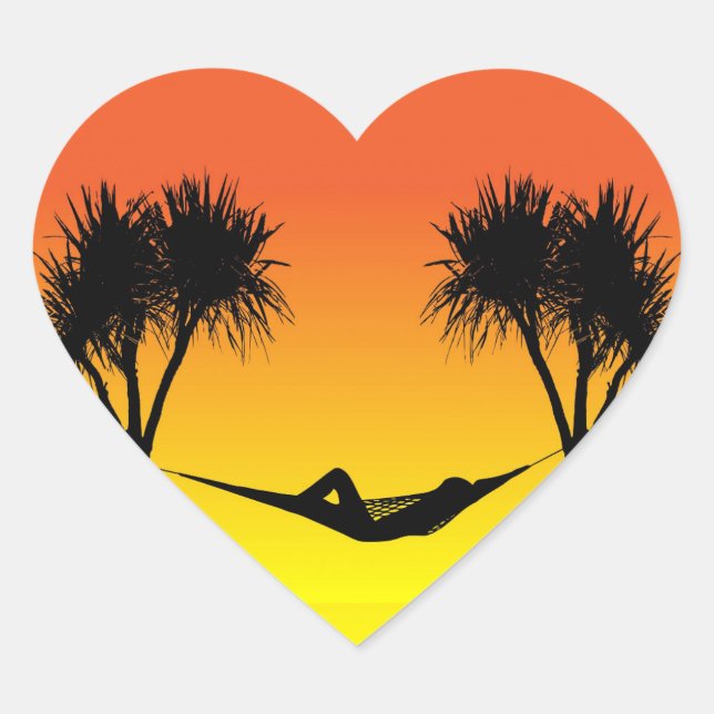 Sticker Cœur Hammock (Devant)