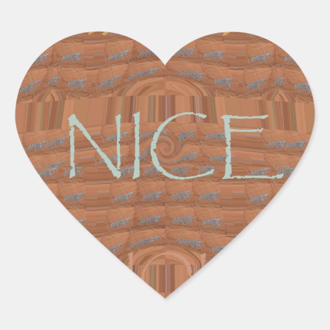 Sticker Cœur Happy Holidays Zebra Art Print (Devant)