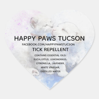 Sticker Cœur Happy Paws Heart