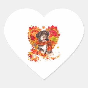 Sticker Cœur Havanais Au Coeur Fait De Feuilles D'Automne
