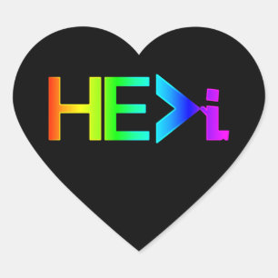 Sticker Cœur HE>i KNEELING PRAYING - HE Greater Than i Neon RNB