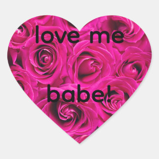 Sticker Cœur heart roses beautiful 