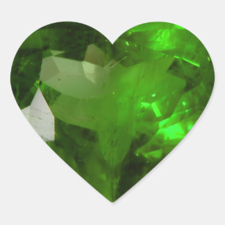 Sticker Cœur Heart‑Shaped Emerald
