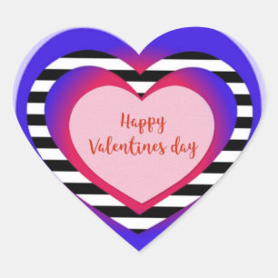 Sticker Cœur Heureuse Sainte-Valentin