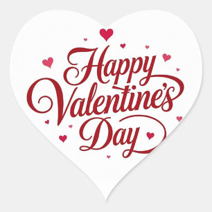 Sticker Cœur Heureuse Sainte-Valentin