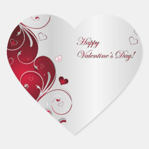 Sticker Cœur Heureuse Sainte-Valentin
