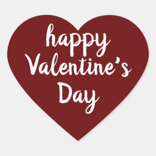 Sticker Cœur Heureuse Sainte-Valentin, Amour
