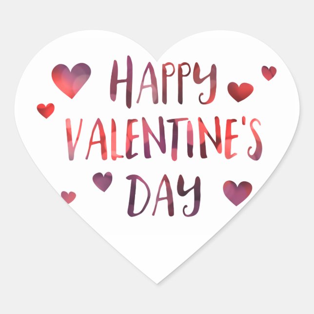 Sticker Cœur heureuse Sainte-Valentin bokeh (Devant)