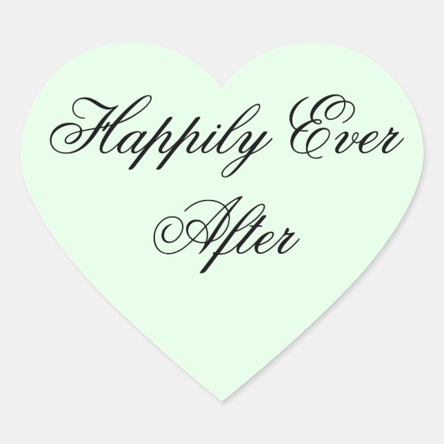 Sticker Cœur Heureux toujours après (Devant)
