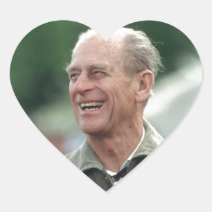 Sticker Cœur HRH Prince Philip riant