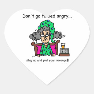 Sticker Cœur Humour heure du coucher