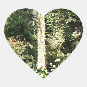 Sticker Cœur Hydrangea Wood Trees