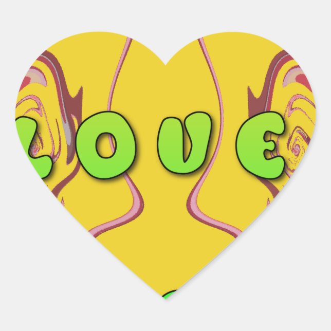 Sticker Cœur I love Jamaica (Devant)