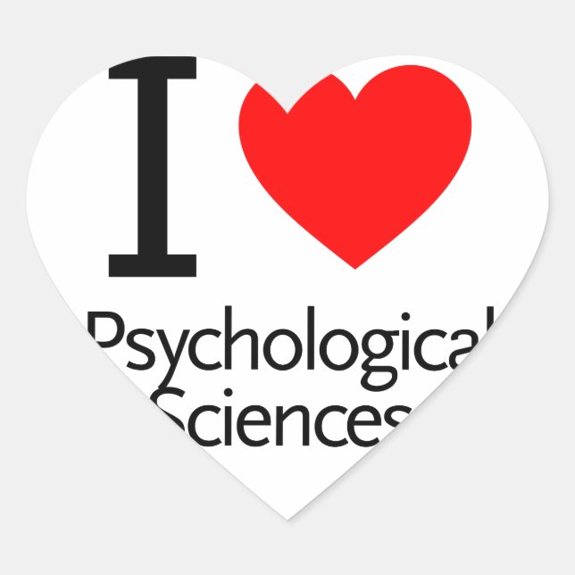 Sticker Cœur I Love Sciences Physiologiques (Devant)