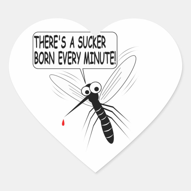 Sticker Cœur Il y a un pompier né chaque minute (Devant)