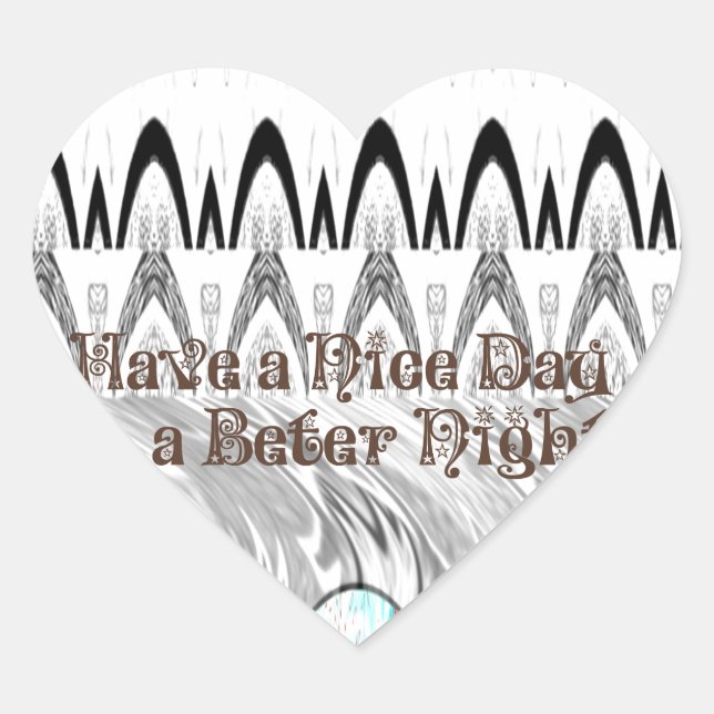 Sticker Cœur Impression d'art pour cadeau de fête de fiançaille (Devant)