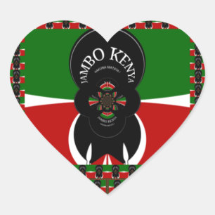 Sticker Cœur Imprimerie d'art Jambo Kenya