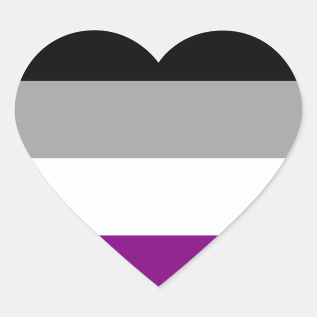 Sticker Cœur Indicateur de fierté sexuelle (Devant)