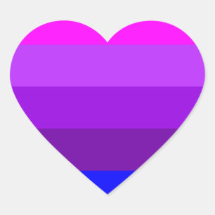 Sticker Cœur Indicateur de fierté transgenre alternatif