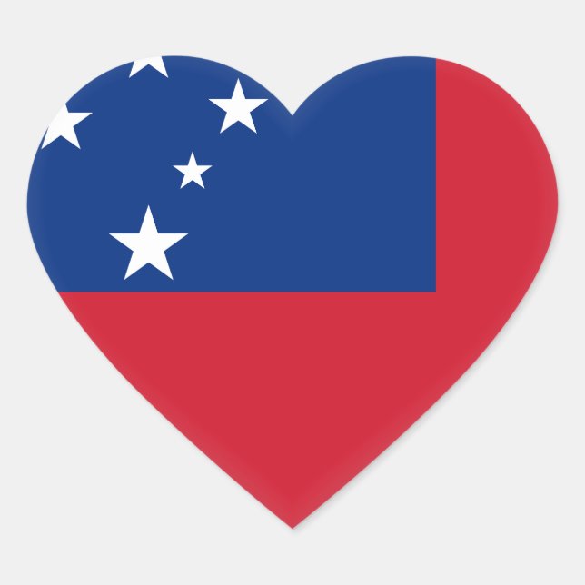 Sticker Cœur Indicateur Samoa (Devant)