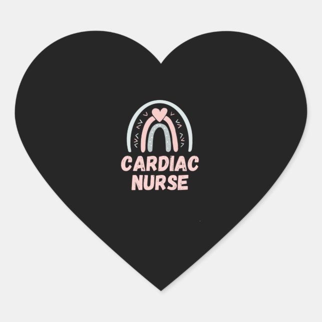 Sticker Cœur Infirmière Cardiac Infirmière Cardiac Cadeau (Devant)