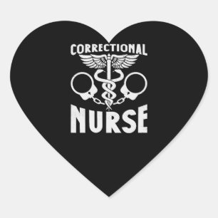 Sticker Cœur Infirmière pénitentiaire