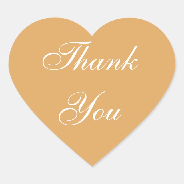 Sticker Cœur Invitation mariage Terre Jaune (Devant)