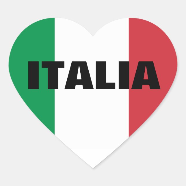 STICKER CŒUR ITALIE (Devant)