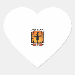 Sticker Cœur J'ai jeté un sortilège sur toi Épouvantail d'Hallo