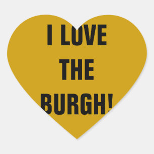 STICKER CŒUR J'AIME BURGH !