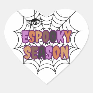 Sticker Cœur J'aime Espooky Season fun Halloween