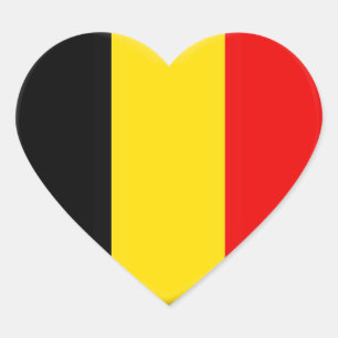 Sticker Cœur j'aime la Belgique