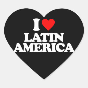 STICKER CŒUR J'AIME L'AMÉRIQUE LATINE