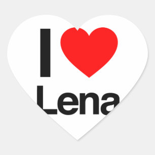 Sticker Cœur j'aime lena