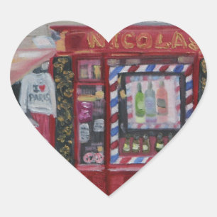 STICKER CŒUR J'AIME PARIS