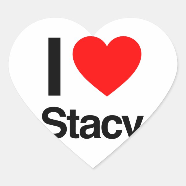 Sticker Cœur j'aime stacy (Devant)