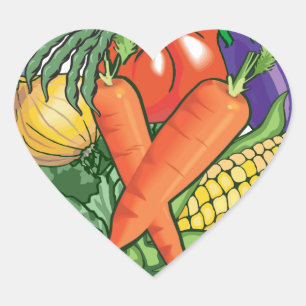 Sticker Cœur Jardinage végétal