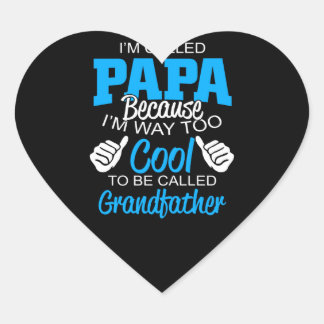 Sticker Cœur Je suis appelé Père parce que je suis beaucoup tro