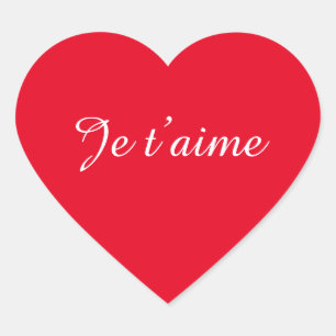 Sticker Cœur Je t’aime Je t’aime Chic Coeur Français