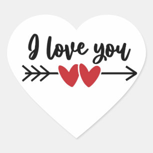 Sticker Cœur Je T'Aime