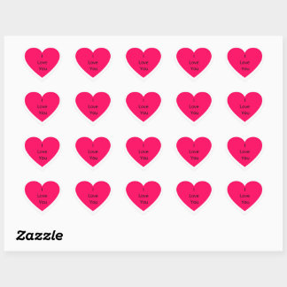 Sticker Cœur Je t'aime