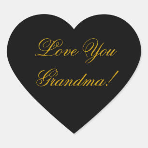 STICKER CŒUR JE VOUS AIME GRAND-MÈRE.