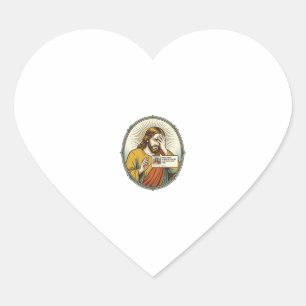 Sticker Cœur Jésus ajouté à l'histoire au lieu d'un message dir