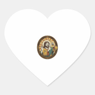 Sticker Cœur Jésus Selfie Accidentel de la Caméra Frontale ave