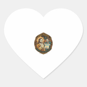 Sticker Cœur Jésus Voisin En colère Plainte pour bruit Fête bru