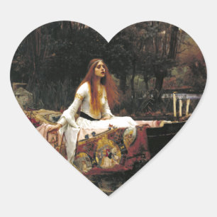 Sticker Cœur John William Waterhouse La Dame De Shalott