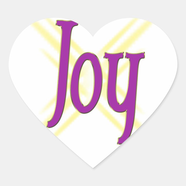 Sticker Cœur Joie de Noël (Devant)