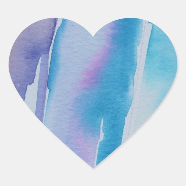 Sticker Cœur Joli rose Bleu Violet tendance Lave-linge moderne (Devant)