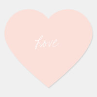 Jolie fille Blush Pink Script Coeur